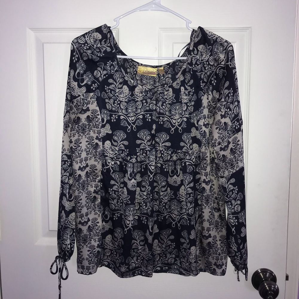 Blue and White Vera Wang Blouse